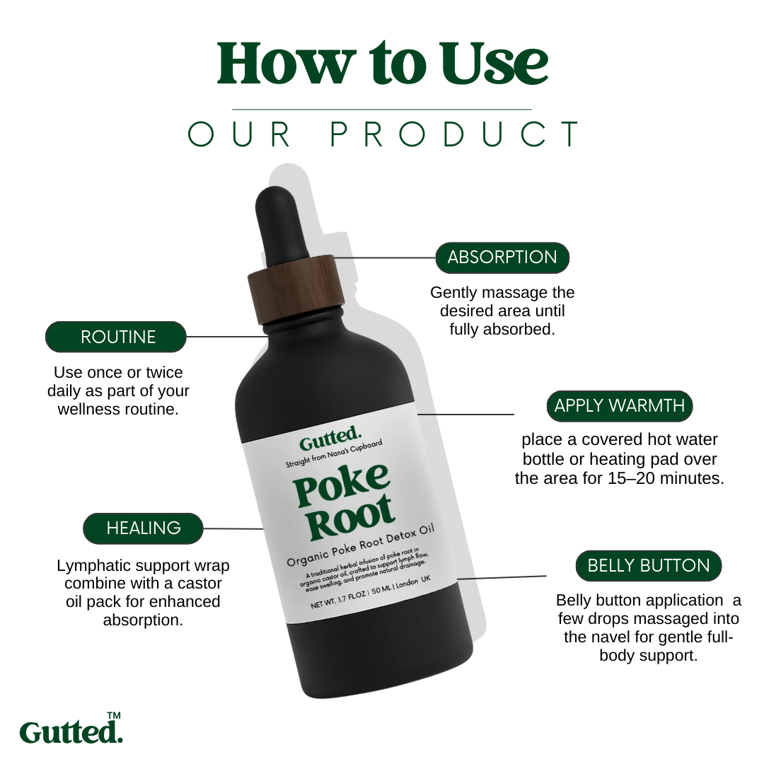 Organic Poke Root Oil – 100ml & 50ml | Wild-Infused Oil for Lymphatic Detox Support
