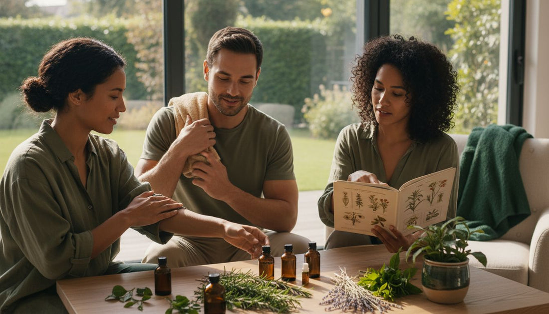 herbal oil application