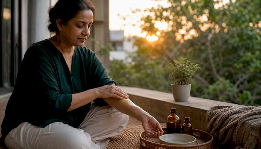 How to create a herbal oil self-massage routine