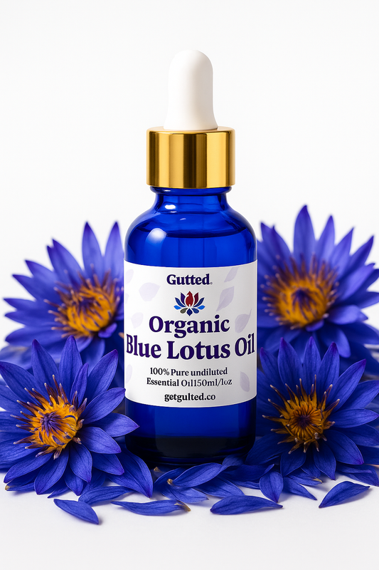 Gutted  Blue Egyptian Lotus Oil 100% Pure Undiluted Essential Oil 30ml/5oz for Skin Care- aromatherapy Therapeutic Natural Fragrance