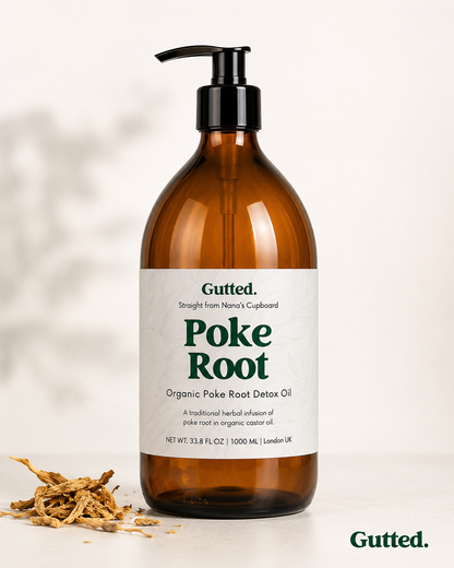 Professional Poke Root Infused Organic Castor Oil | Wholesale & Bulk Massage Oil for Therapists | 500ml & 1L