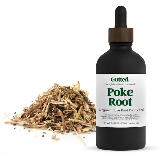Organic Poke Root Oil – 100ml & 50ml | Wild-Infused Oil for Lymphatic Detox Support