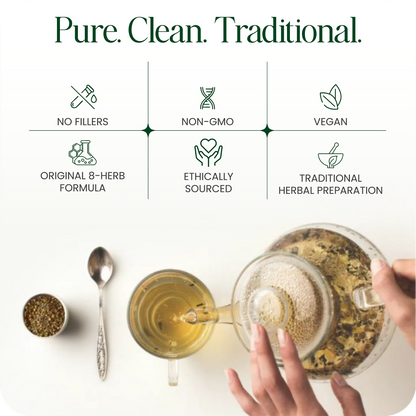 Genuine Essiac Tea – Authentic 8-Herb Detox | 4oz (112g) | Organic Herbal Blend | by Canadian Rene Caisse| 128-Day Cleanse Support | UK