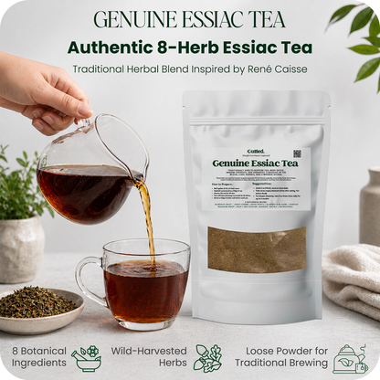 Genuine Essiac Tea – Authentic 8-Herb Detox | 4oz (112g) | Organic Herbal Blend | by Canadian Rene Caisse| 128-Day Cleanse Support | UK
