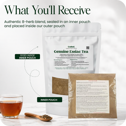 Genuine Essiac Tea – Authentic 8-Herb Detox | 4oz (112g) | Organic Herbal Blend | by Canadian Rene Caisse| 128-Day Cleanse Support | UK