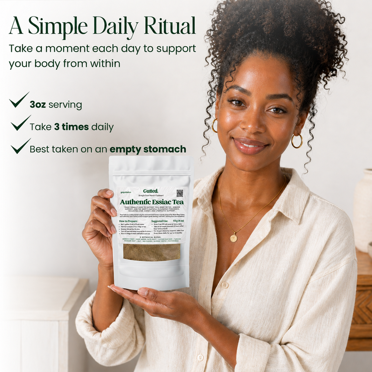 Authentic Essiac Tea simple daily ritual