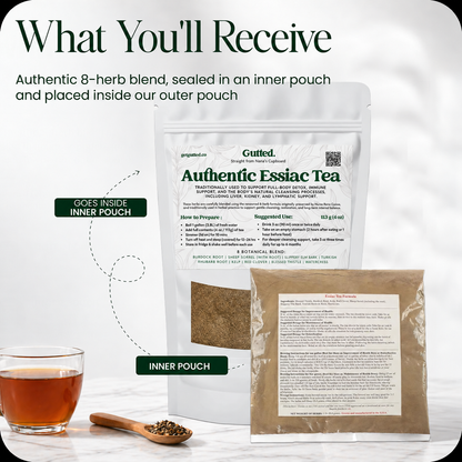 Authentic Essiac Tea outer pouch