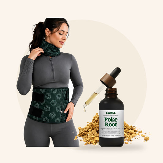 Lymphatic Support Bundle: Poke Root Oil 100ml with the Castor Oil Wrap Kit
