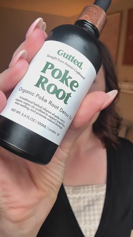 Organic Poke Root Castor Oil Refill – 250ml | Herbal Oil for Packs & Detox Rituals